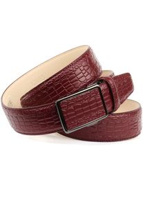 Anthoni Crown Leren riem Automatische sluiting heren riemen maat 100 rood