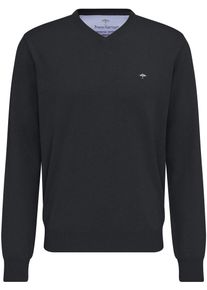 Fynch-Hatton Gebreide trui Fynch-Hatton trui met V-kraag heren pullovers maat M (50) grijs