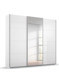 Rauch Zweefdeurkast Kledingkast kast garderobe KOLUNA hoogglans-front en spiegel Hoogglansfront met spiegel, inclusief 2 lades en extra planken