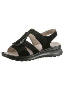 Ara Sleehaksandaaltjes TAMPA , zomerschoen, sandaal, sleehak, met sier-element, g-breedte dames sandalen met sleehak maat 36 zwart