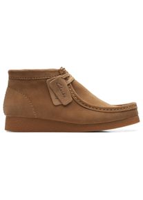 Clarks Veterschoenen Wallabee Desert boots, high top sneaker met verwisselbaar voetbed heren veterschoenen maat 42 bruin