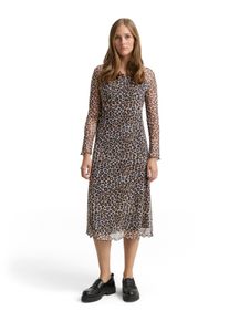 Tom Tailor Denim Midi-jurk met print all-over dames midi-jurken maat L (40) bruin