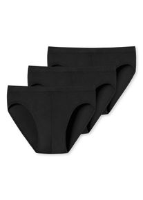 uncover by Schiesser Minislip UNCOVER Cotton zonder gulp, katoenmix, elastisch (Set van 3) heren slips maat L zwart