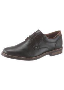 Rieker Veterschoenen met modieuze siersteken, vrijetijdsschoen, lage schoen, veterschoen heren veterschoenen maat 40 zwart
