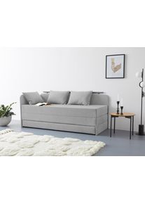 Maintal Bed Diana met bergruimte grijs, slaapbanken, Breedte ligoppervlak: 84 cm, Lengte ligoppervlak: 198 cm