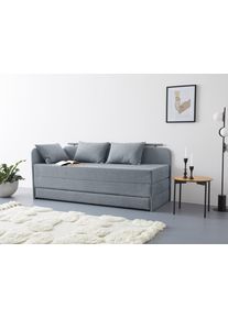 Maintal Bed Diana met bergruimte grijs, slaapbanken, Breedte ligoppervlak: 84 cm, Lengte ligoppervlak: 198 cm