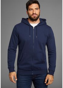 MAN'S WORLD Man's World Capuchonsweatvest met zakken heren sweatvesten maat 4XL (68/70) blauw