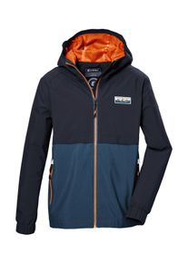 Killtec Functioneel jack KOS 141 BYS JCKT Waterdichte kinderjas, Colourblock, reflecterend jongens jassen maat 128 blauw