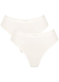 Sloggi String EVER Ease temperatuurregulerend, ademend, zacht, elastisch (2 stuks, Set van 2) dames slips maat L beige