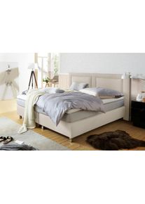 WESTFALIA Polsterbetten Boxspring incl. topmatras van koudschuim en sierkussen boxsprings beige