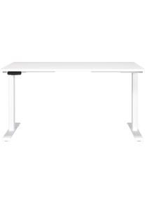 Germania Bureau Milaan, elektrisch in hoogte verstelbaar in verschillende breedten 120-180 cm, made in germany bureaus wit