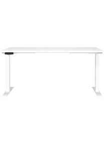 Germania Bureau Milaan, elektrisch in hoogte verstelbaar in verschillende breedten 120-180 cm, made in germany bureaus wit