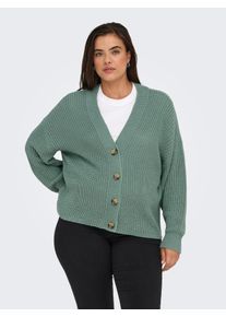 Only CARMAKOMA Vest CARCAROL NICE L/S CARDIGAN KNT NOOS dames vesten maat M groen