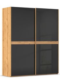 Rauch Schuifdeurkast Kledingkast kast garderobe slaapkamerkast SCALE-LINE edel uiterlijk met buikband in corpuskleur met glasfront made in germany