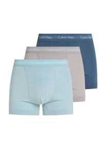 Calvin Klein Trunk 3PK met Calvin Klein logo-elastische tailleband (3 stuks) (3 stuks) heren boxershorts maat L (52) blauw