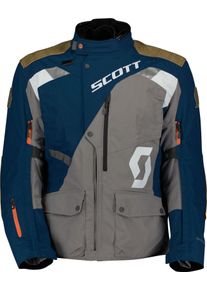 Scott Dualraid Dryo, textile jacket waterproof , color: Dark Blue/Grey/Brown , size: Long L