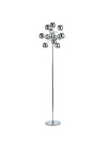 Näve Näve Stehleuchte , Chromfarben , Glas , 167 cm , Lampen & Leuchten, Leuchtenserien