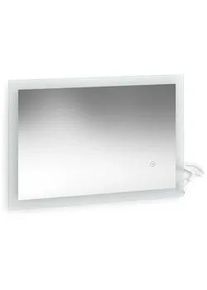 VICCO Badezimmerspiegel Weiß 60 x 40 cm , Glas , Rechteckig , 60x40x2.8 cm , Badezimmer, Badezimmerspiegel, Badspiegel