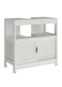 VICCO Waschbeckenunterschrank Vilda Weiß 60 x 60 cm , Holzwerkstoff , Rechteckig , 60x60x30 cm , Badezimmer, Badezimmerschränke, Waschbeckenunterschränke