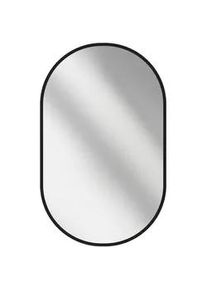 Emke Wandspiegel Umweltfreundlicher Glasspiegel Ovale Schwarz 60/45/2 cm , 45x60x60 cm , Spiegel, Wandspiegel