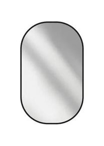 Emke Wandspiegel Umweltfreundlicher Glasspiegel Ovale Schwarz 80/60/2 cm , 60x80x80 cm , Spiegel, Wandspiegel