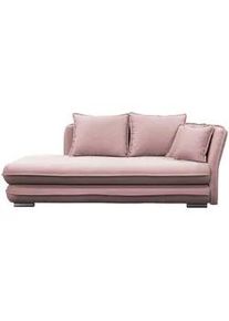 Mid.you Liege , Rosa , Textil , Füllung: Schaumstoff,Schaumstoff , 224x84x99 cm , Rücken echt, Armteil rechts , Wohnzimmer, Sofas & Couches, Schlafsofas, Polsterliegen
