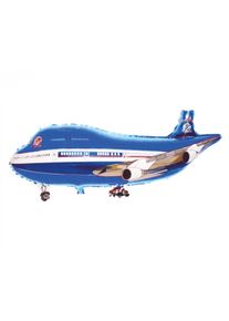 Avion ballon aluminium Rudi 101cm