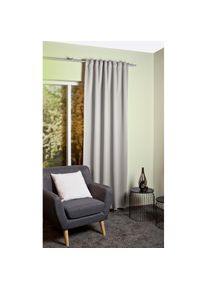 Home Basics , Verdunkelungsvorhang »BLACKY« Multifunktionsband 1 Stk. tlg. Verdunklungsschal, Multifunktionsband, Uni , grau , Obermaterial: 100%...