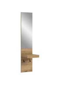 Inosign , Garderobenspiegel Oran, Spiegel, Evoke Oak, große Spiegelfläche, Ablagefläche, Haken , Evoke Oak Nachbildung