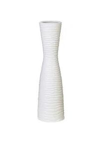 Bodenvase Weiß