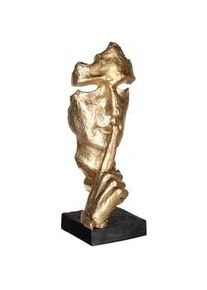 Skulptur Goldfarben