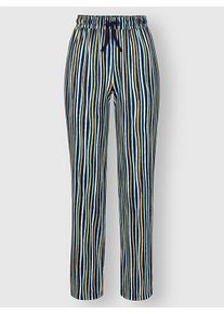 wäschepur Damen Schlafanzug-Hose in marine-ocker-gestreift ,Größe 36/38, Witt, 50% Baumwolle, 50% Modal