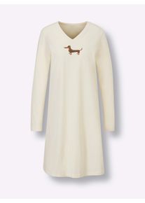 wäschepur Damen Sleepshirts in champagner + braun ,Größe 48/50, Witt, 100% Baumwolle
