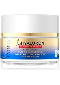 Eveline, Gesichtscreme, Bio Hyaluron 3x Retinol System Moisturising Face Cream Filler 40+ 50ml (50 ml, Gesichtswasser)