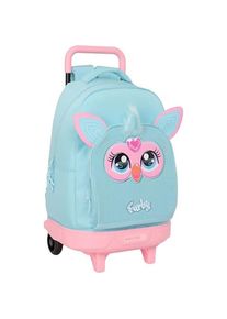 safta, Kindergartentasche, Furby Grosser Rucksack mit Rädern, abnehmbar, kompakt, vielseitig und komfortabel, Blau