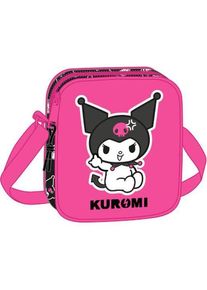 Kuromi, Kindergartentasche, Umhängetasche Schwarz Pink 16 X 18 X 4 Cm, Pink