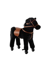 My Baby Lou Schaukelpferd , Schwarz, Dunkelbraun , Metall, Kunststoff, Textil , 45x74x74 cm , unisex , RoHS, AZO-frei, EN 71, CE , Geräuscheffekte , Spielzeug, Schaukeltiere