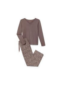 Tchibo - Pyjama-Set - Damen - Gr. L - braun
