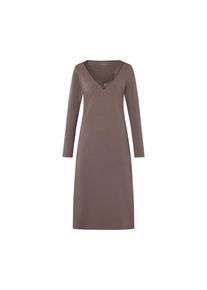 Tchibo - Nachthemd mit Satin - Damen - Gr. M - braun
