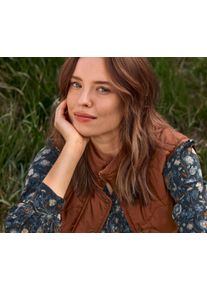 Tchibo - Florales Midikleid - Damen - Gr. 36 - dunkelblau/geblümt