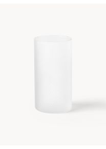 Copos altos artesanais Limon, conjunto de 4 Branco Vidro Ø 8 x Alt 14 cm, 500 ml | Westwing Collection