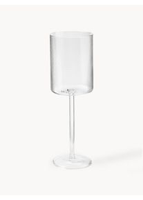 Copos de vinho tinto artesanais Limon, conjunto de 4 Transparente Vidro Ø 7 x Alt 23 cm | Westwing Collection