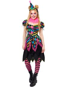 Amscan Déguisement clown horreur fluo femme