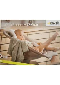 hauck Alpha Bouncer Deluxe Babywippe Beige Neugeborenenaufsatz