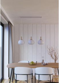 Illuminazione Eglo SUMMERHILL Lampadario a sospensione Marrone, Bianco, 3-Luci