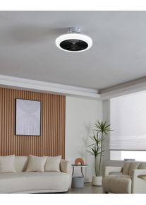 Eglo lights mit Ceiling fan light LED black, white, Remote control