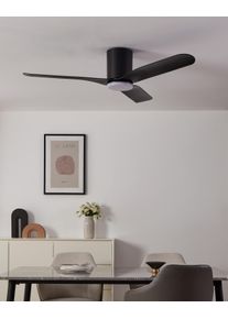 Eglo lights B&uuml;ndiger Ceiling fan light LED black, Remote control, Colour changer