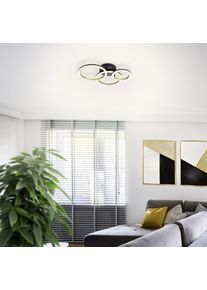 Illuminazione Eglo CALLIERA Plafoniera LED Ottone, Nero