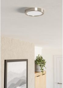 Illuminazione Eglo EGLO Plafoniera LED Nichel opaco, Cambia colore