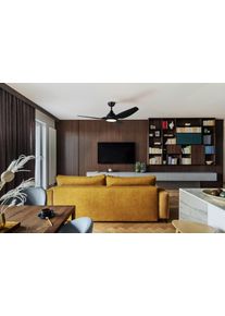 Eglo lights TUNITAS Ceiling fan light LED black, Remote control, Colour changer